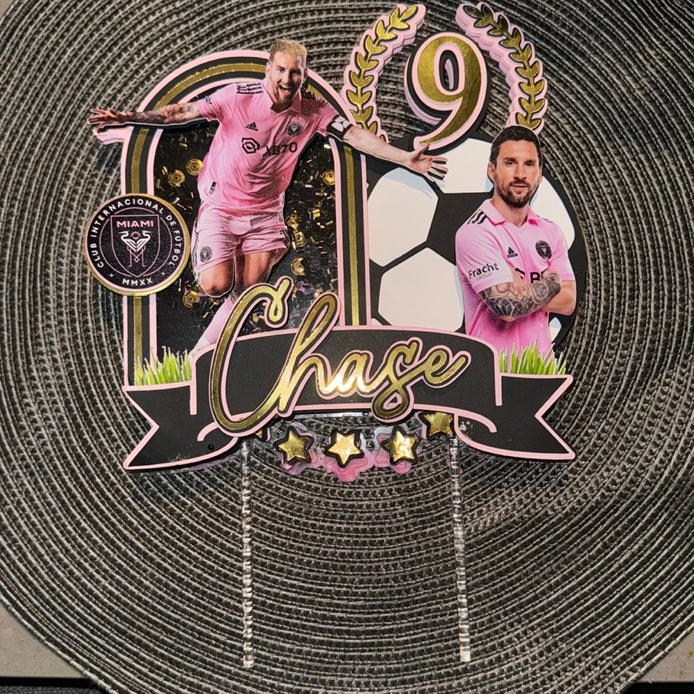 Messi Cake Topper